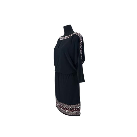 White House Black Market Embroidered Blouson Dress - M - Picture 3 of 9